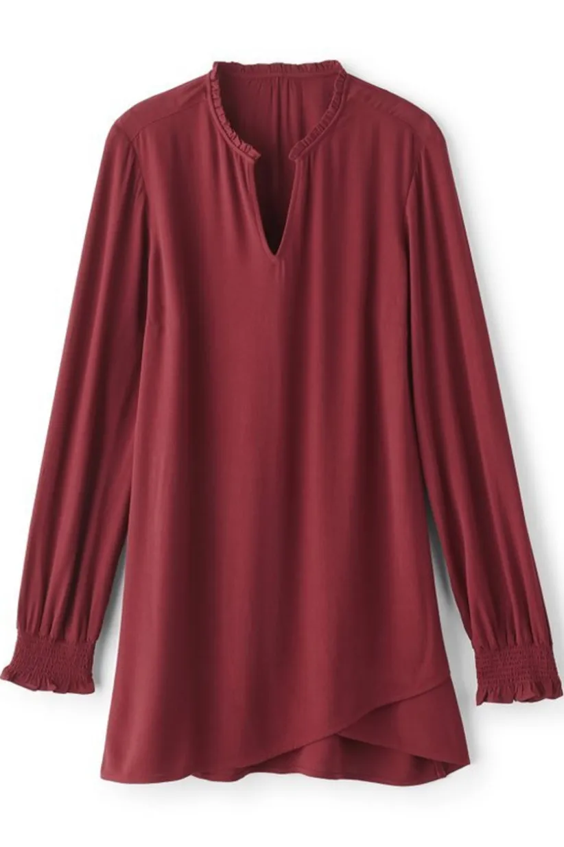 Soft Surroundings Trista Tunic Cabernet Best