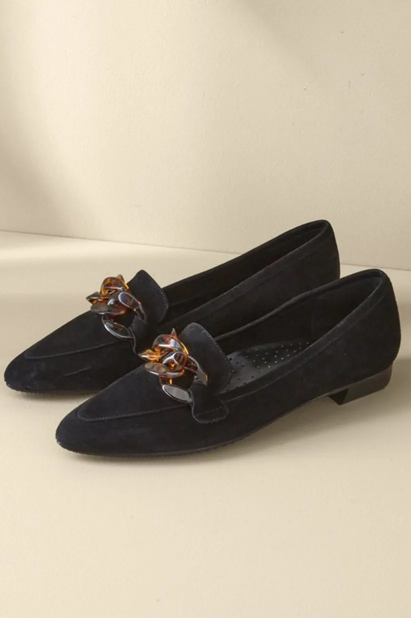 Soft Surroundings Vaneli Kevvy Flat Loafer Black Flash Sale