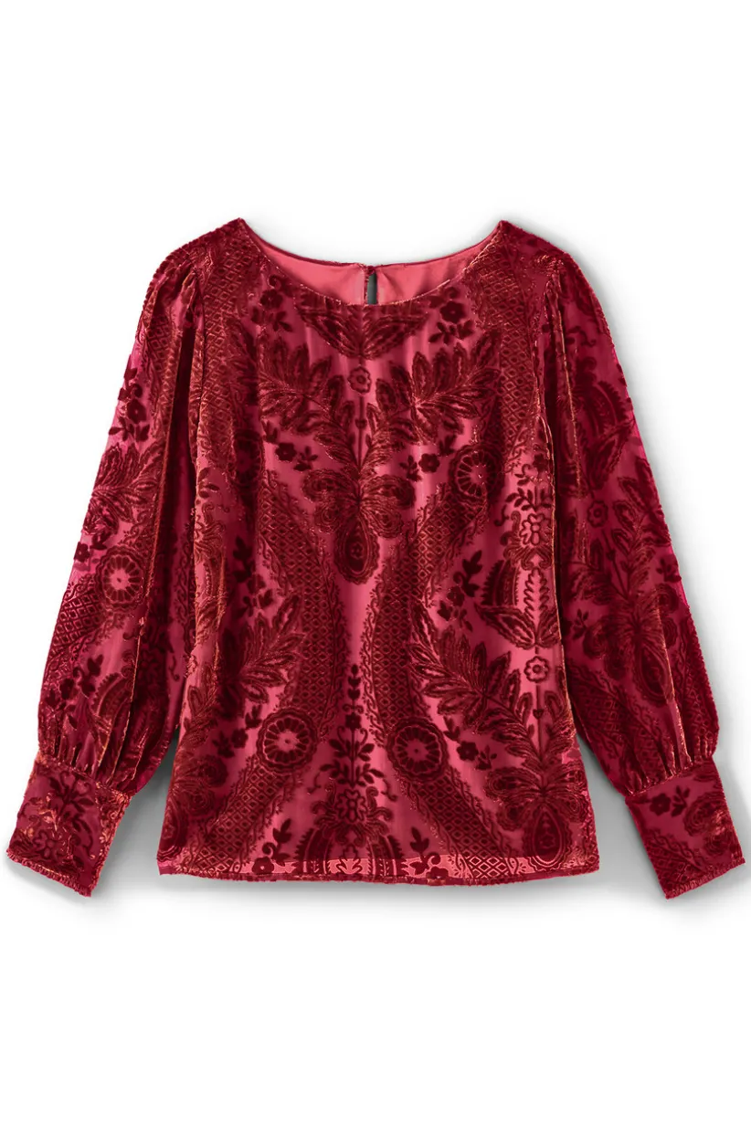 Soft Surroundings Vanetta Velvet Top Best