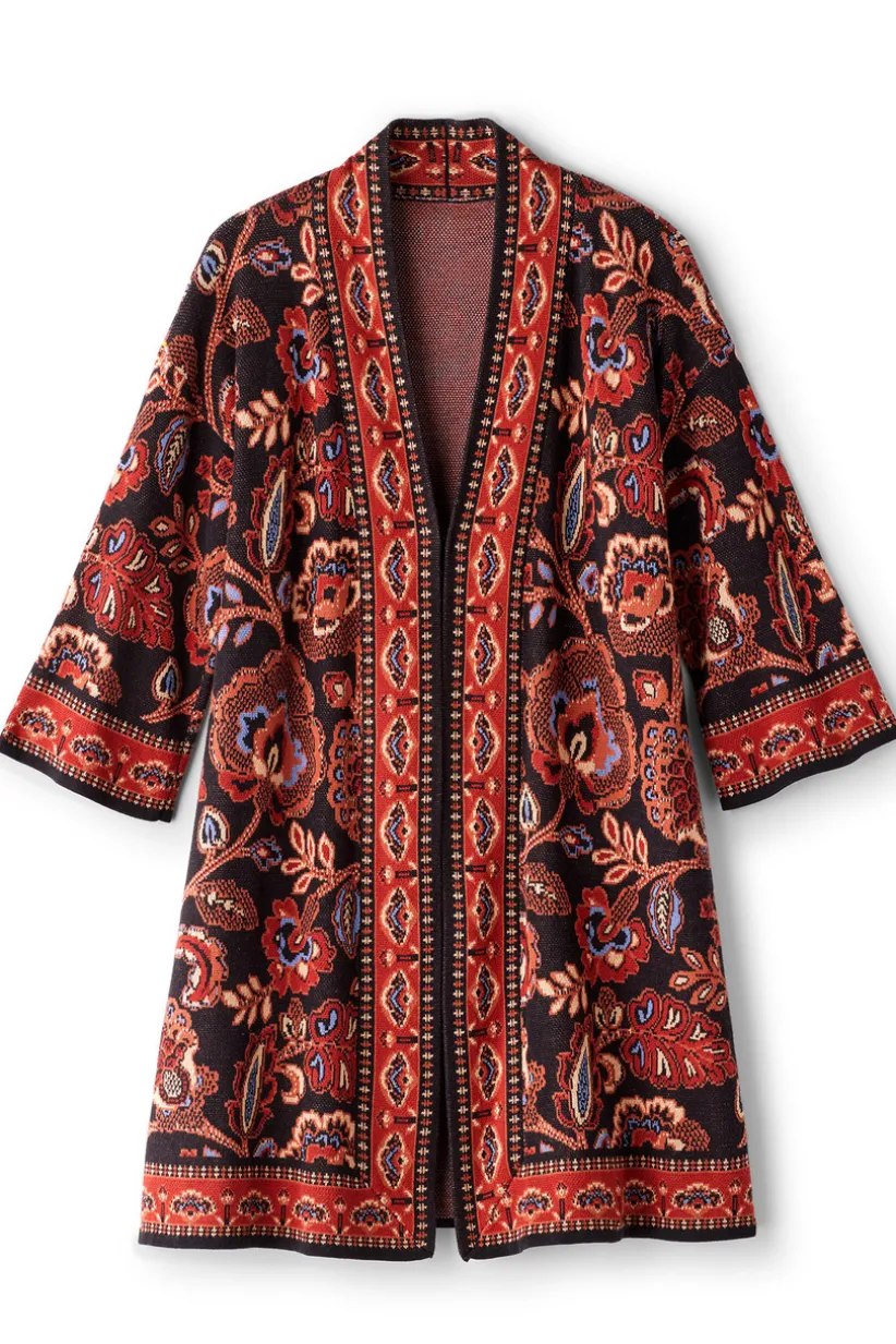 Soft Surroundings Vitrine Jacquard Cardigan FallGarden Online