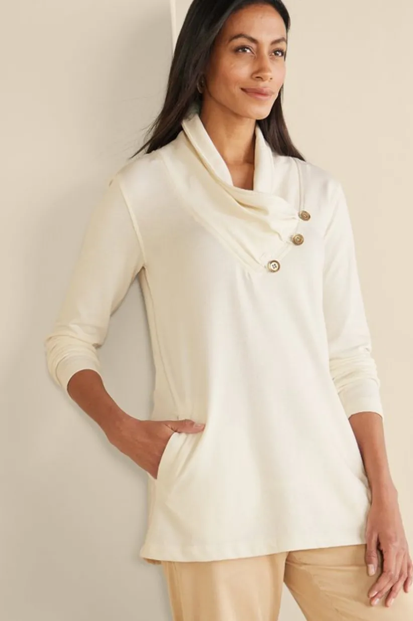 Soft Surroundings Westminster Tunic Sweatshirt Outlet