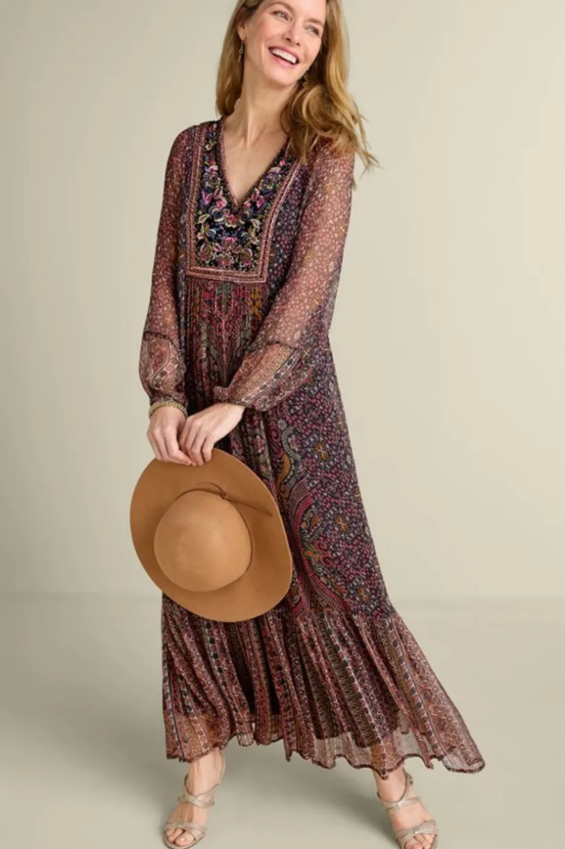 Soft Surroundings Zellige Maxi Dress TuscanMedallion Cheap